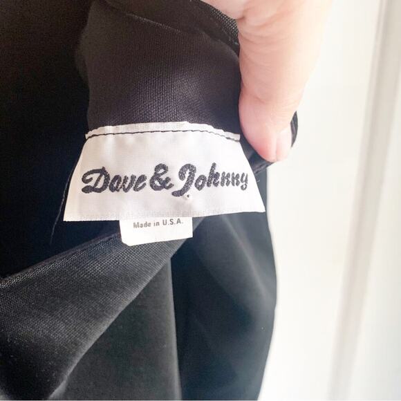 VTG Dave & Johnny 1980s Prom Dress Mesh Neckline Oversized Bow 9/10 JR HOCO Prom - Picture 5 of 15